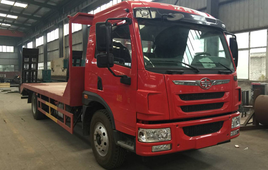 【國(guó)六】解放龍V單橋平板，150挖機(jī)平板