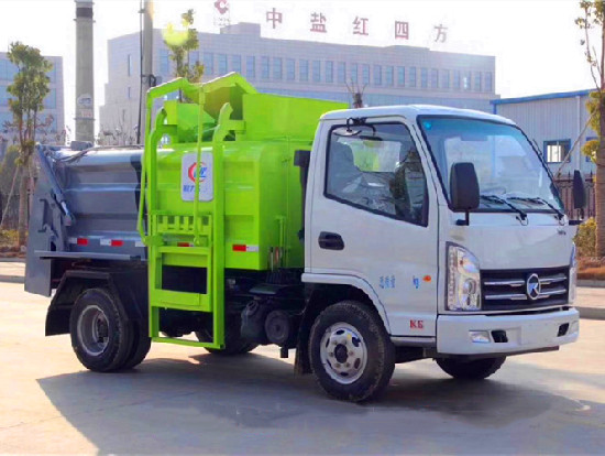 凱馬國(guó)六藍(lán)牌3方餐廚垃圾車(chē)