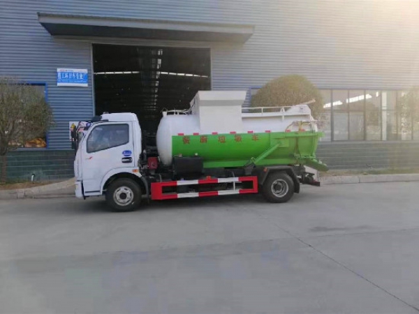 東風(fēng)多利卡國(guó)六8方(圓罐)餐廚垃圾車