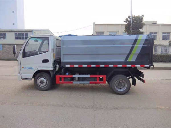 凱馬國六藍牌4方自裝卸(掛桶)式垃圾車