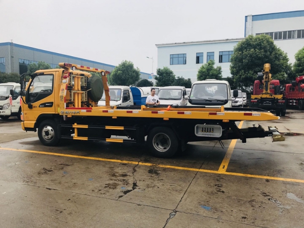 國六江淮康玲藍牌一拖二清障車