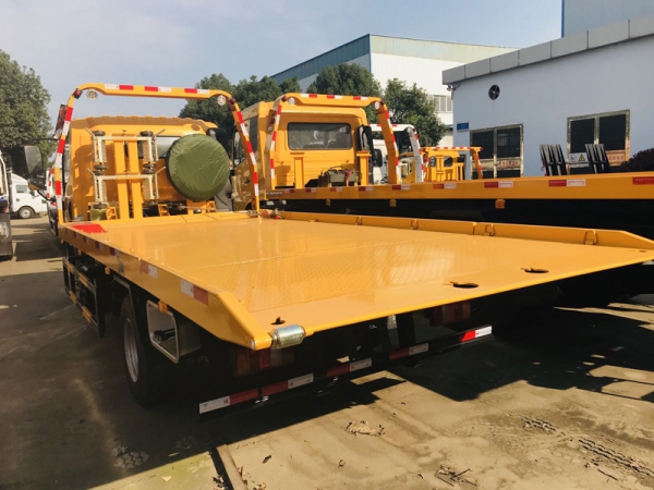 東風天錦10噸平板清障車