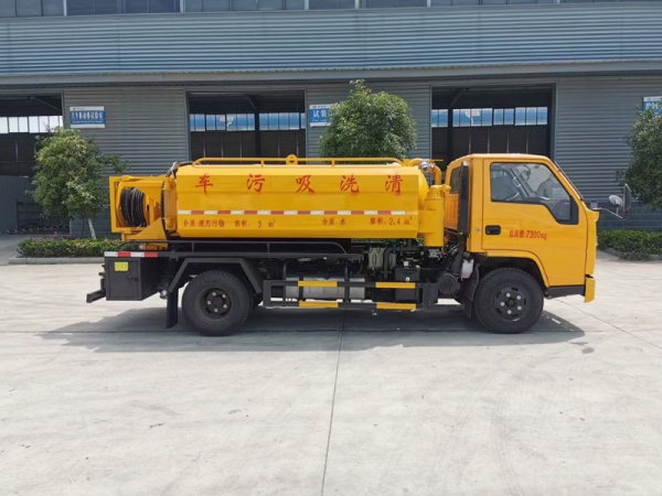 江鈴順達5方清洗吸污車，地下室專用