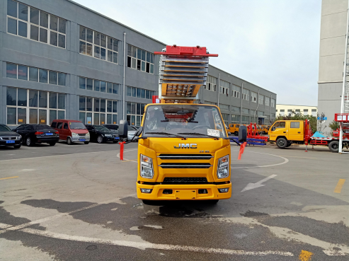 國六江鈴32米藍(lán)牌云梯車